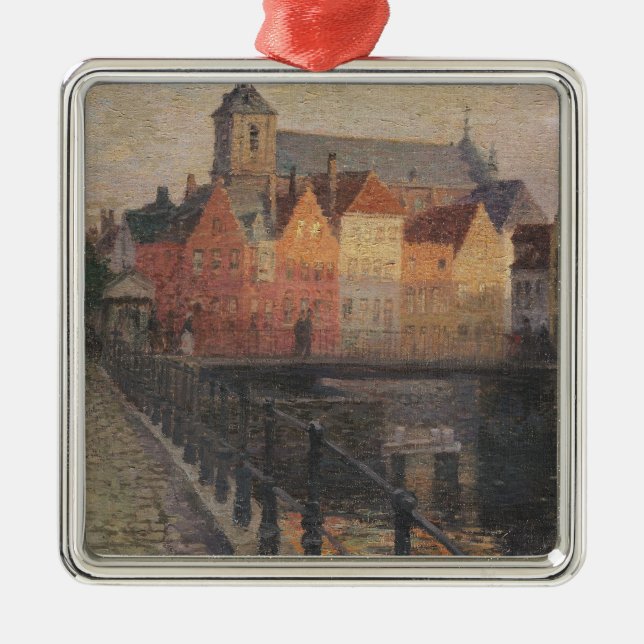 Quai de la Paille, Bruges Julgransprydnad Metall (Framsidan)