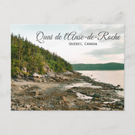 Quai de l'Anse-de-Roche, Quebec Postcard Vykort