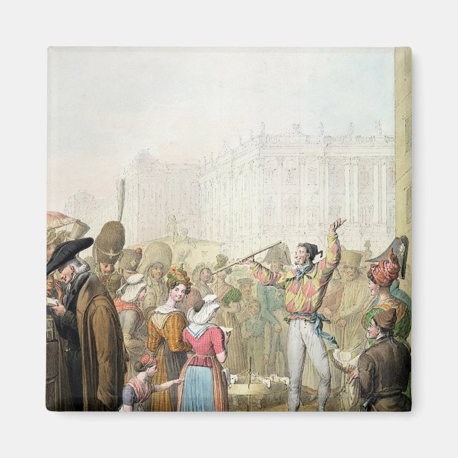 Quai d'Ecole, Paris, 1831 Magnet (Framsidan)