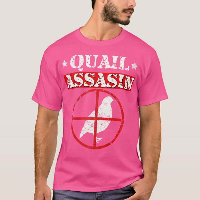 Quail Assassin Funny Hunting T Shirt (Framsida)