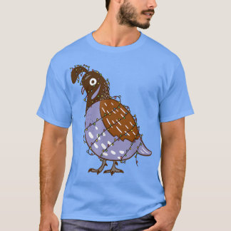 Quail Bird med Ljus Costume Quail Lov T Shirt