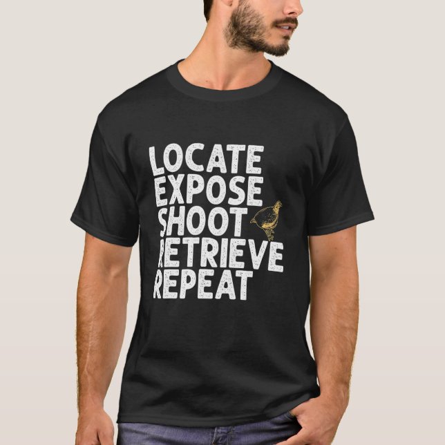Quail Bird Quail Hunting T Shirt (Framsida)