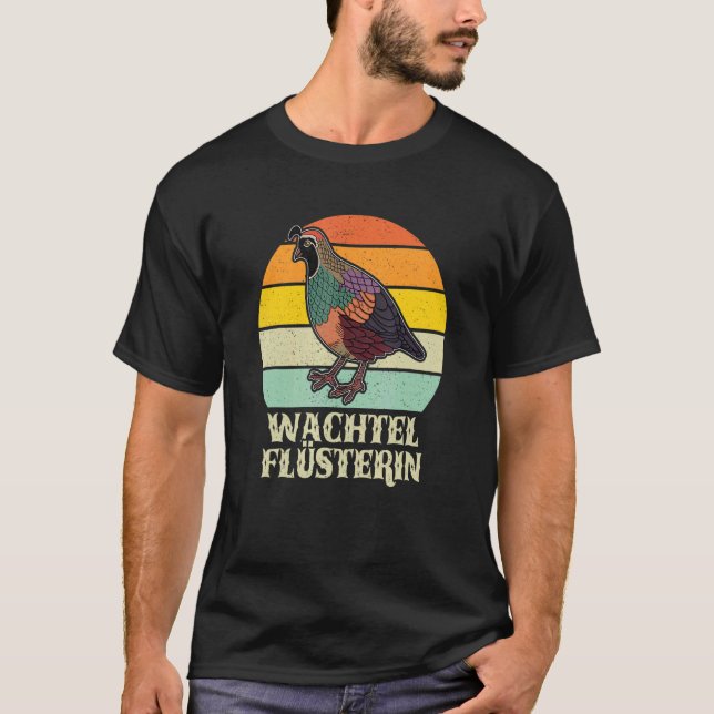 Quail Bird Species Ornamental Quail Farmer T Shirt (Framsida)