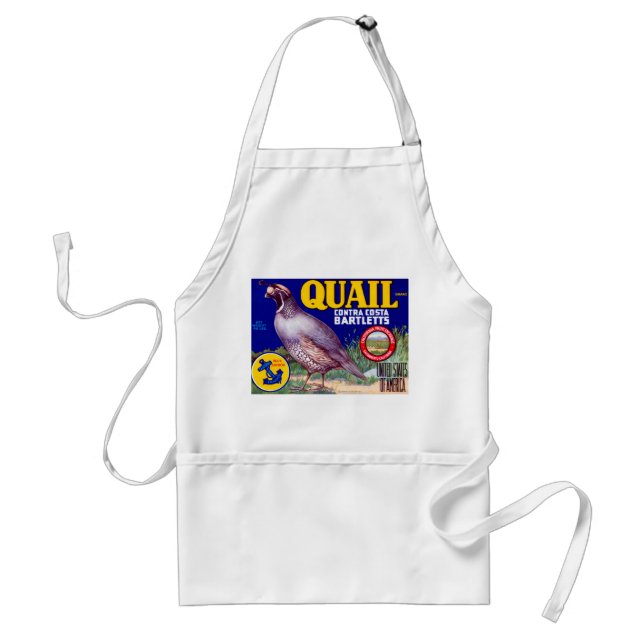 Quail Brand Contra Costa Bartletts Förkläde (Framsidan)