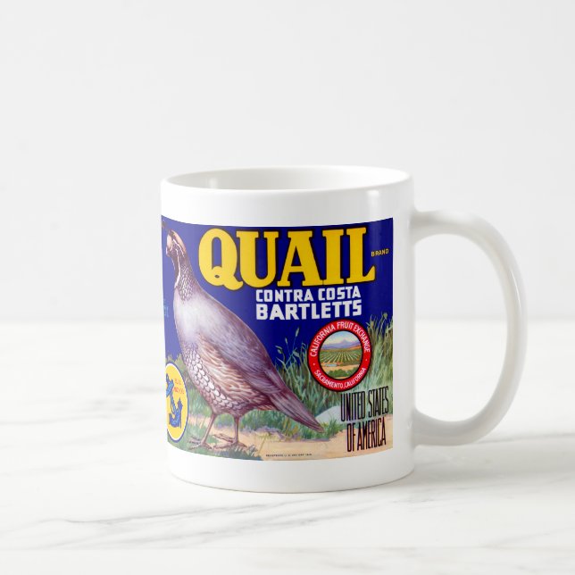 Quail Brand Contra Costa Bartletts Kaffemugg (Höger)