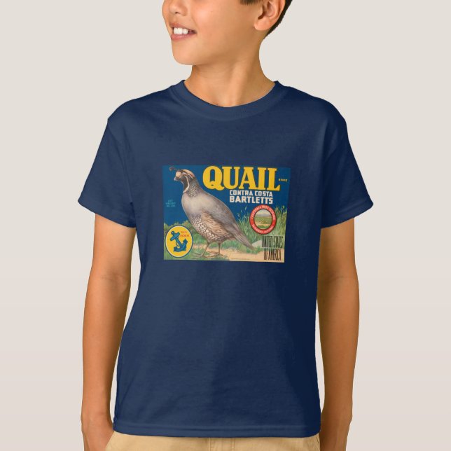 Quail Brand Contra Costa Bartletts T-shirt (Framsida)