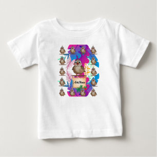 Quail Colorful Print T Shirt