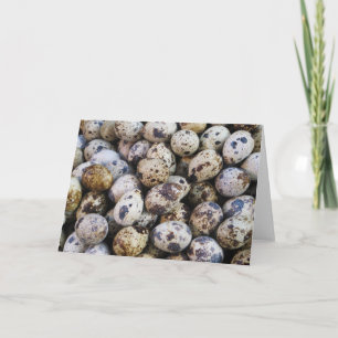 Quail Eggs Helgkort