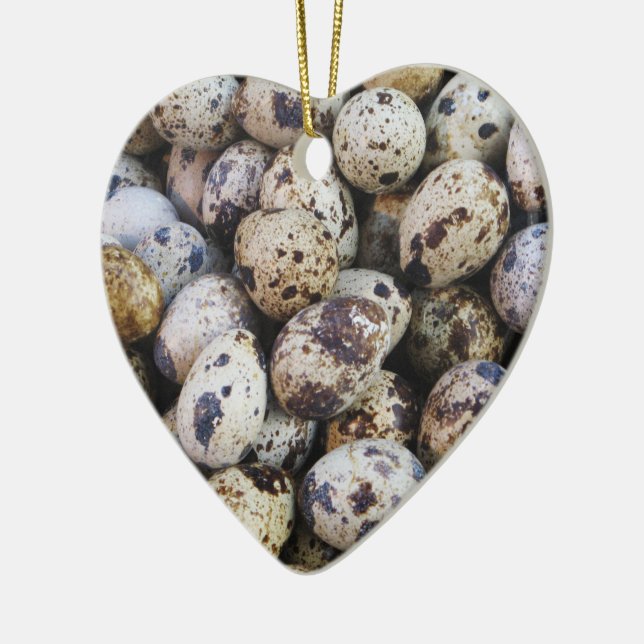 Quail Eggs Julgransprydnad Keramik (Vänster)