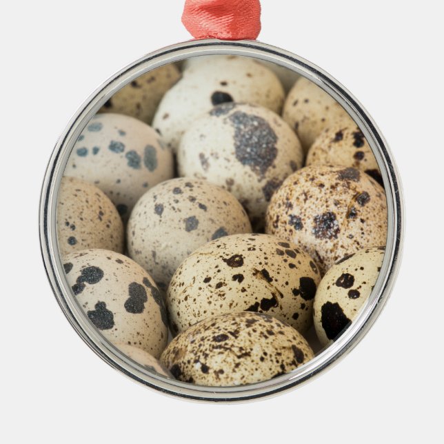 Quail Eggs Julgransprydnad Metall (Framsidan)