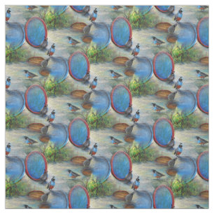 Quail Garden Tyg