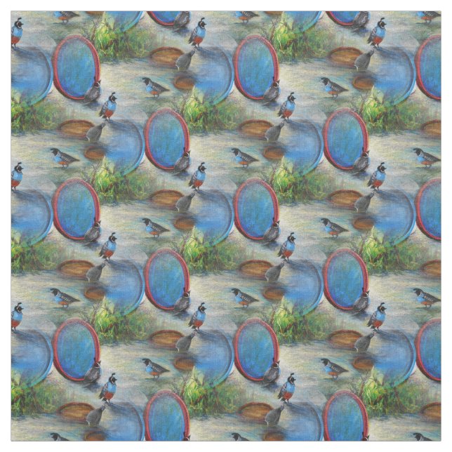 Quail Garden Tyg (Provkarta)