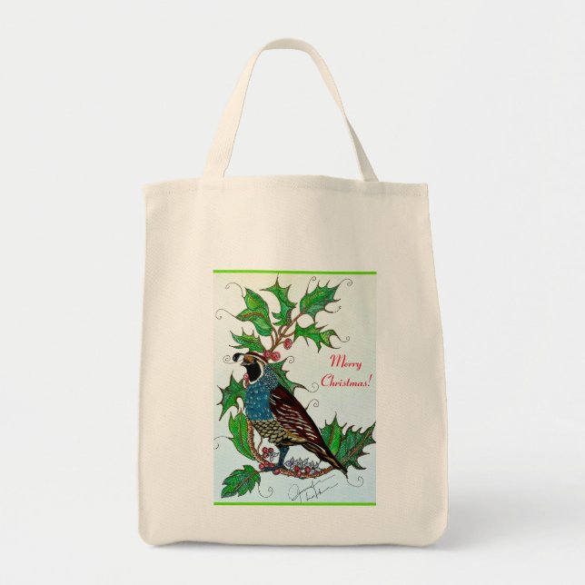 Quail in Holly Tygkasse (Framsidan)
