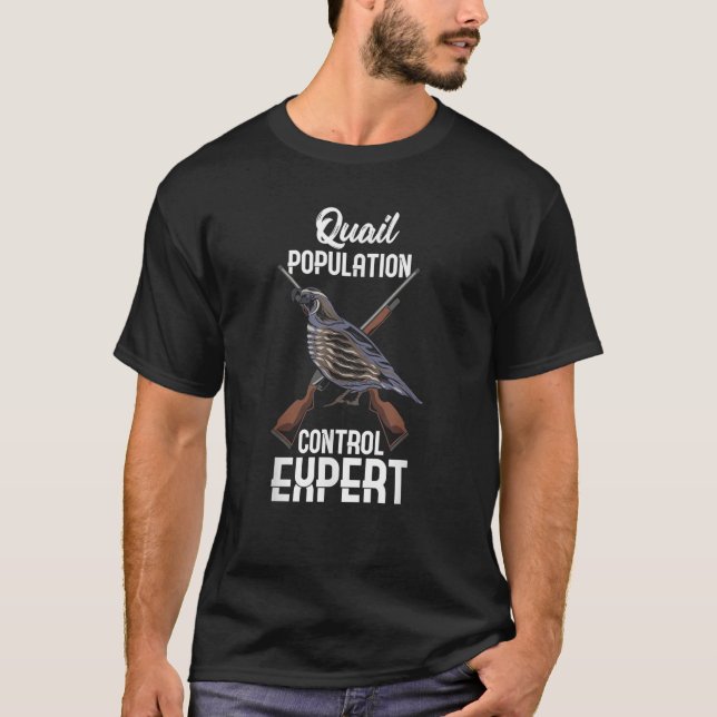 Quail-jakt Vintage: Se Hunter Gift T Shirt (Framsida)