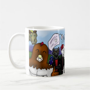Quail Man-tecken Kaffemugg