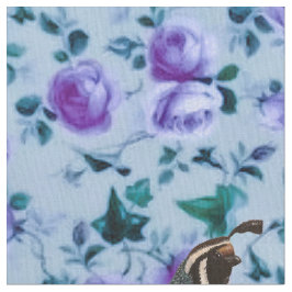 Quail på Chintz Fabric Tyg