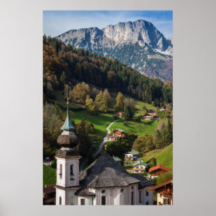 Quaint bavarian Byn, Tyskland Poster