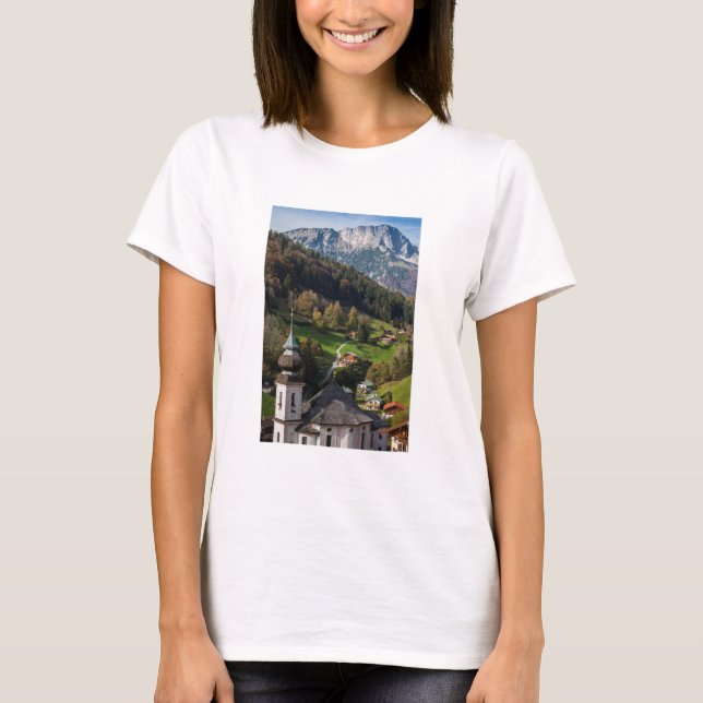 Quaint bavarian Byn, Tyskland T Shirt (Framsida)