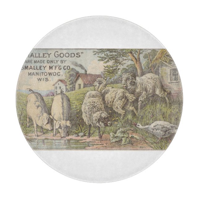 Quaint Farmhouse Animals Rustic Land Scene (Framsidan)