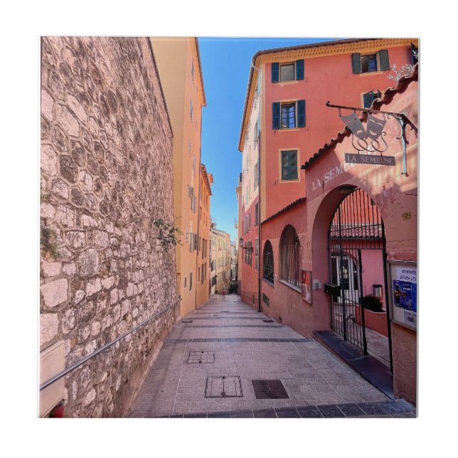 Quaint Fransk alleys Kakelplatta (Framsidan)