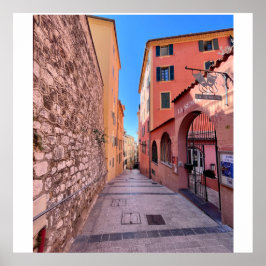 Quaint Fransk alleys Poster