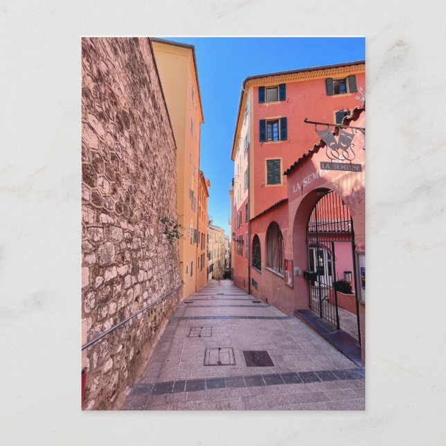 Quaint Fransk alleys Vykort (Framsida)