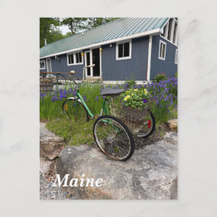 Quaint Maine backwood Helg Vykort