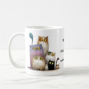 Quaint My Cute Cat Videos (dölj videoklipp) - titt Kaffemugg