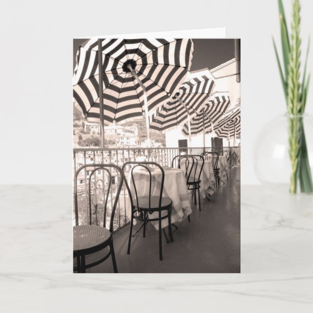 Quaint restaurangbalkong, Italien Kort (Framsida)