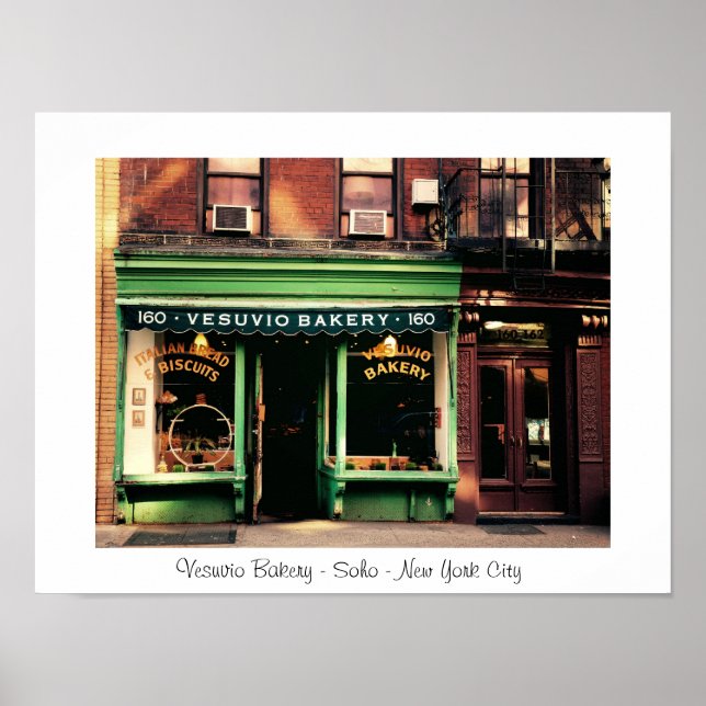 Quaint Soho Bakery - New York City Poster (Framsidan)
