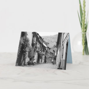 Quaint Street, Kaysersberg, Frankrike Kort