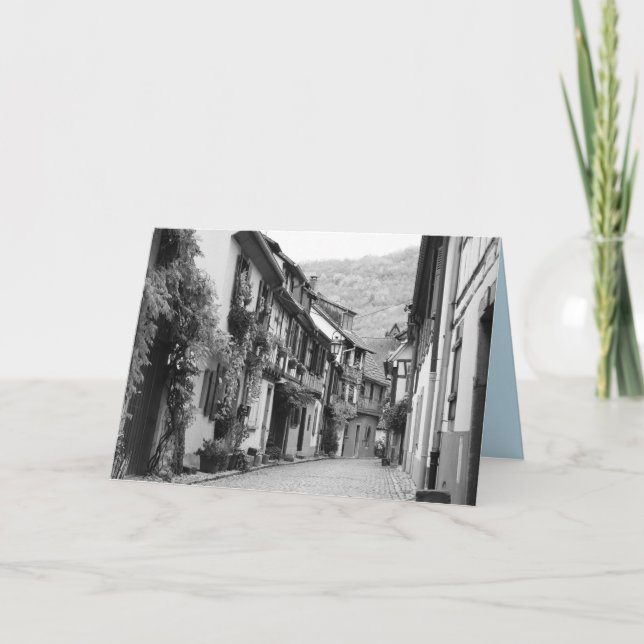 Quaint Street, Kaysersberg, Frankrike Kort (Framsida)