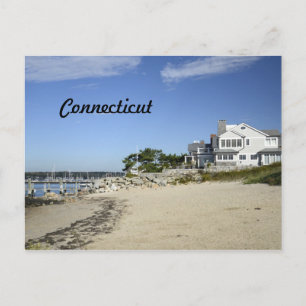 quaint town i Connecticut Vykort