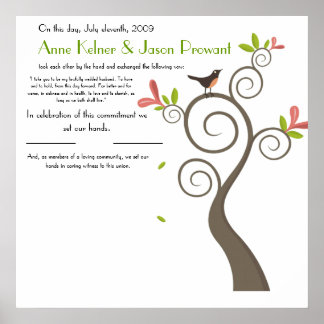 Quaker Giftermål Certificate - Huge Poster