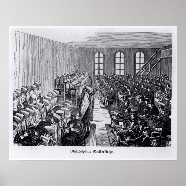 Quaker Meeting, Philadelphia Poster (Framsidan)