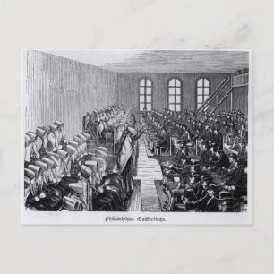 Quaker Meeting, Philadelphia Vykort