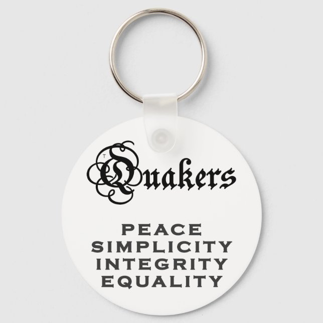 Quaker Motto Nyckelring (Framsida)