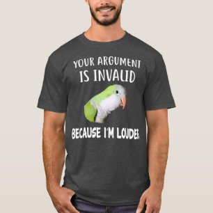 Quaker Parrot Shirt Im Louder Quaker T