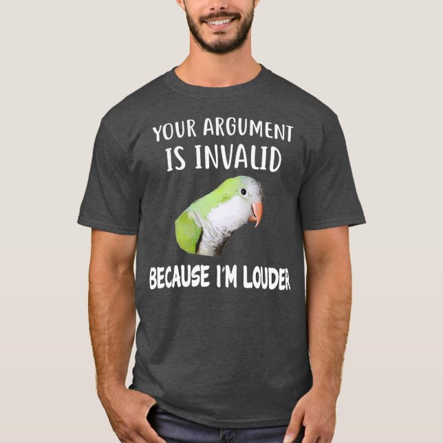 Quaker Parrot Shirt Im Louder Quaker T Shirt (Framsida)