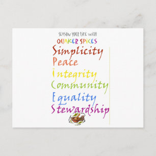 Quaker Spices Vykort