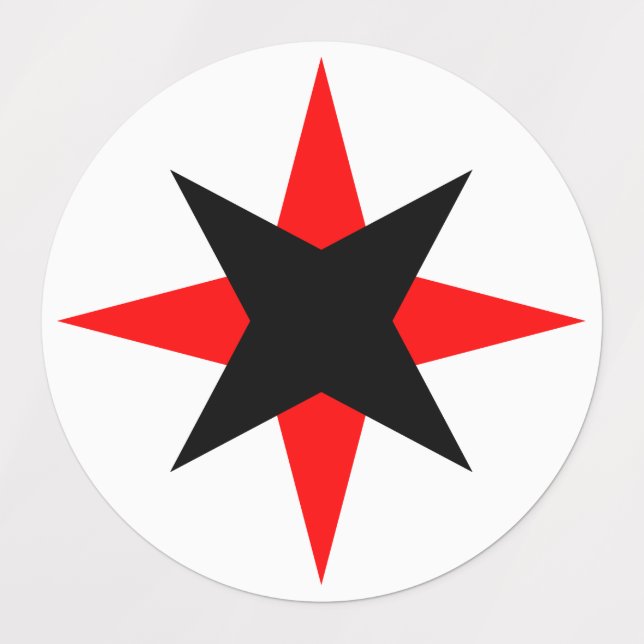 Quaker Star Klistermärke (Design 1)