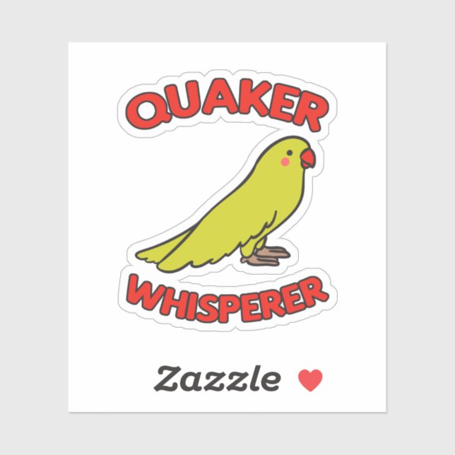 Quaker Whisperer Parrot Klistermärken (Ark)