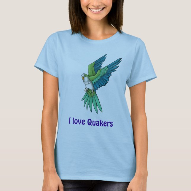 Quakerpapegojaprodukter Tee Shirt (Framsida)
