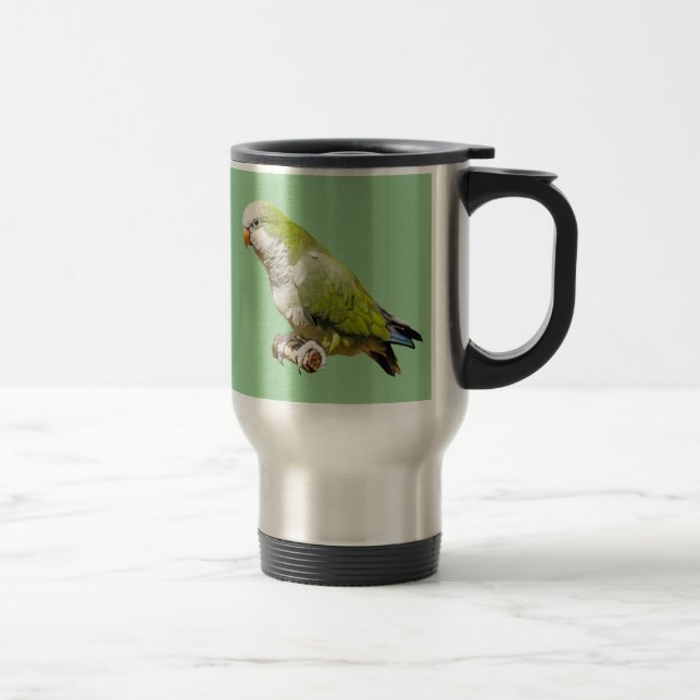 Quakerpapegojatravel mug resemugg (Höger)