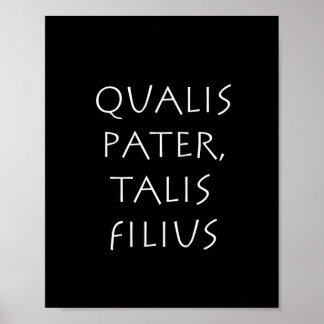 Qualis Pater Italis filius Poster