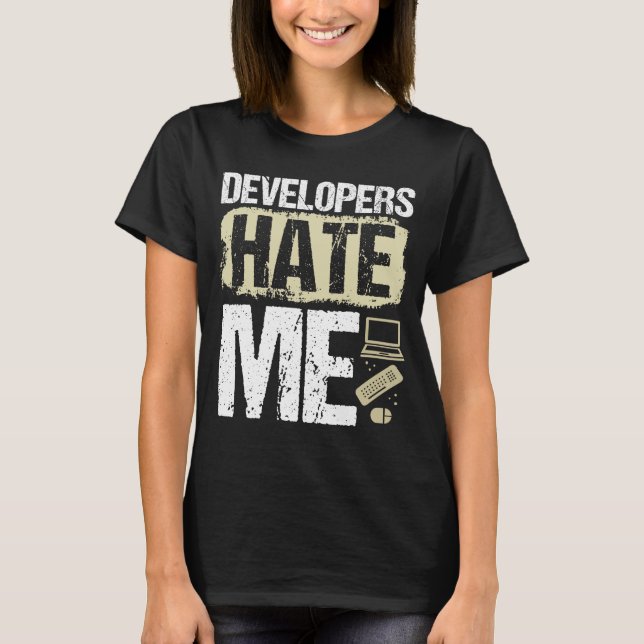 Quality Assurance Code Tester QA Engineering T Shirt (Framsida)