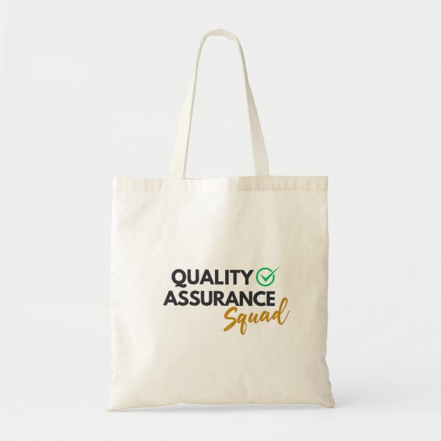 Quality Assurance Squad – QA Team Mug Tygkasse (Framsidan)