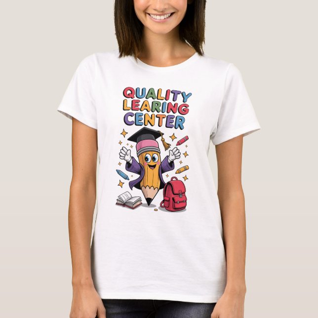 Quality Learing Center Daghem Bedrägeri Minnesota T Shirt (Framsida)