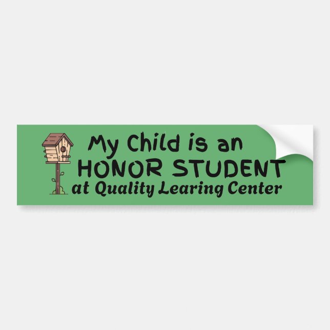Quality Learing Center Sticker | Funny Viral Meme Bildekal (Framsidan)