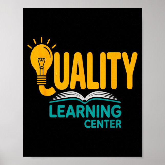 Quality Learning Center Funny School Quote  Poster (Framsidan)